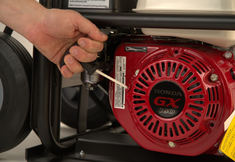 Starting the Honda GX 160