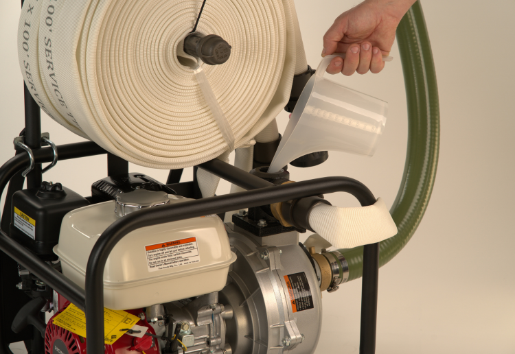 Prime the pump with water